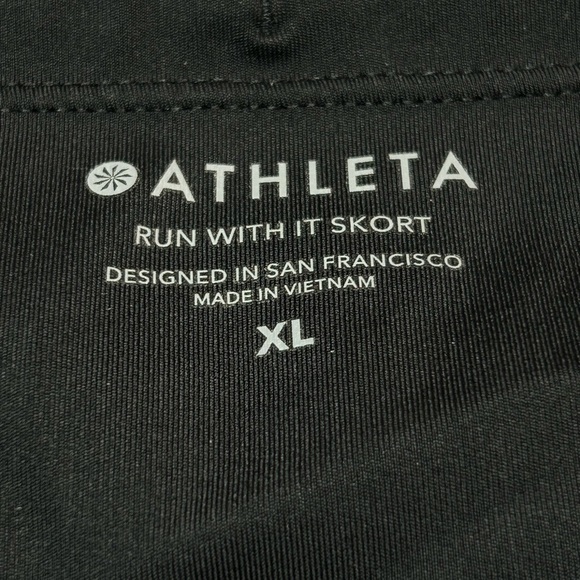 Athleta Women's Black Run With It Skort Sz XL Tennis Athleisure - Picture 3 of 9